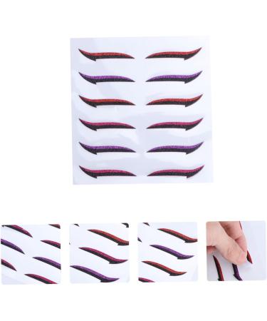 minkissy 24 Pairs Glitter Eyeliner Self-adhesive Eyeliner Sticker Double Eyelid Tapes Women Eyeliner Sticker Reusable Eyeliner Sticker Eye Makeup Stickers Double Eyelid Stickers - Buy Online on GoSupps.com