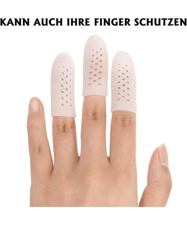 Dacitiery 18-Piece Silicone Toe Protection Pads for Big & Small Toes - Blister & Breakable Cap - Comfortable Cushioning for Men & Women - Buy Online on GoSupps.com