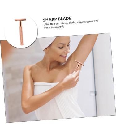 Buy Minkissy Double Edge Razor for Men & Women - Premium Aluminum Handle Ladies Face Shaver - Buy Online on GoSupps.com