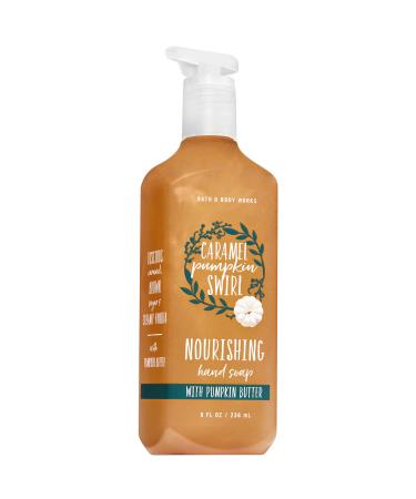 Bath and Body Works CARAMEL PUMPKIN SWIRL Hand Soap with Pumpkin Butter 8 Fluid Ounce (2018 Fall Edition)