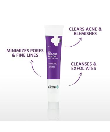 Buy AHA-BHA Gel for Active Acne - Fast-Acting Treatment 30 gm | International Shipping Available - Buy Online on GoSupps.com