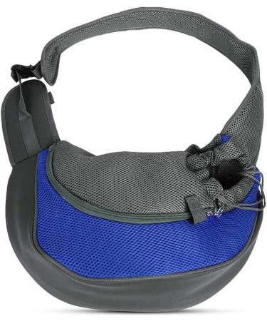 Petemoo Portable Pet Dog & Cat Travel Carrier - Breathable Mesh Shoulder Bag for Puppies (Up to 2.5kg) - Blue - Buy Online on GoSupps.com
