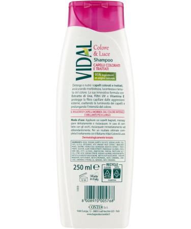 Vidal shampoo colore & luce 250 ml - Buy Online on GoSupps.com
