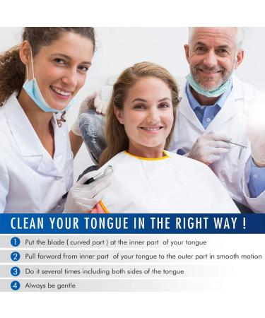 MEOOAWQI Metal Handle Tongue Scraper (2-Pack) - Stainless Steel Cleaners for Fresher Breath | Non-Medical Grade, 100% BPA Free - Buy Online on GoSupps.com