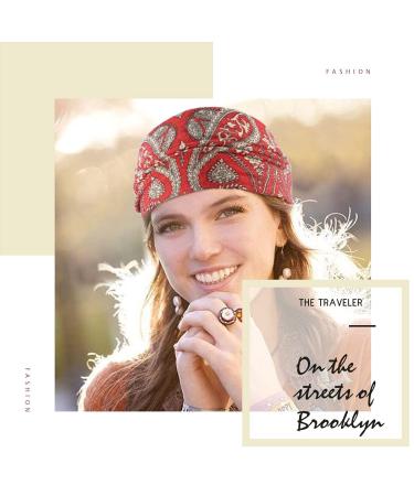 Gangel Vintage Exotic Knot Turban Headbands - Pack of 4 for Women and Girls - Buy Online on GoSupps.com