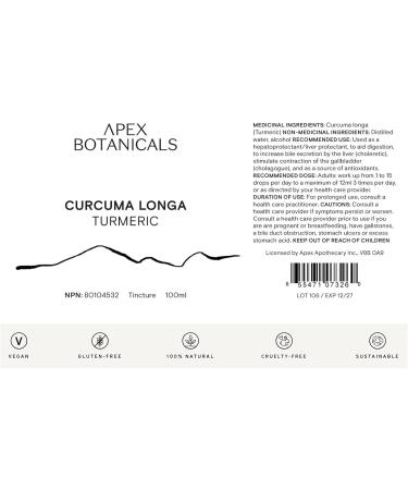 Turmeric Tincture (100ml) | Curcuma Longa - Buy Online on GoSupps.com
