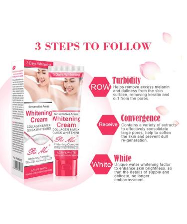 Underearm Whitening Cream - Skin Lightening & Brightening for Dark Skin | 50ml | Sensitive Areas Neck Elbows Inner Thighs & Knees - Buy Online on GoSupps.com