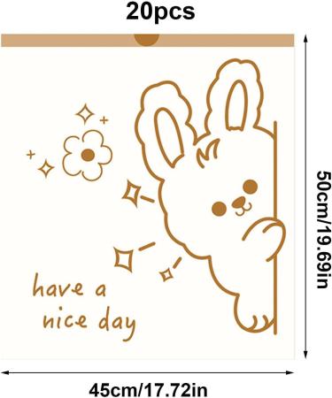 Bathroom Trash Bags | Drawstring Garbage Bags with Cartoon Patterns - Thickened Unscented Trash Bag for Trash Cans Kitchen and Bathroom Dtt 20pcs - Buy Online on GoSupps.com