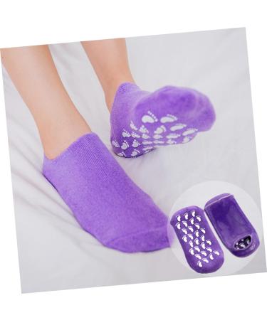minkissy 1 Pair Purple Socks Slip Proof Socks Spa Cotton Socks Moisturizing Socks Women's Pumps Women's Socks & Hosiery Gel Socks Moisturizing Cotton Socks Spa Socks Whitening Cotton Sock - Buy Online on GoSupps.com