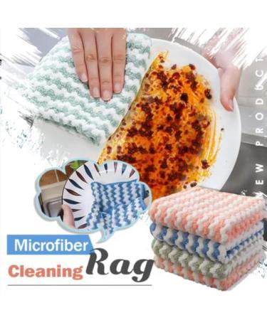 tesrgre 20Pcs Microfibre Cleaning Rag Super Absorbent Coral Fleece Cloth Scouring Towel Pad Microfibre Cleaning Cloth - Buy Online on GoSupps.com