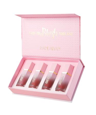 Soft Makeup Dewy Face Blushes for Lightweight Long Way Smudge Proof Natural-Looking Hoghaki Set a