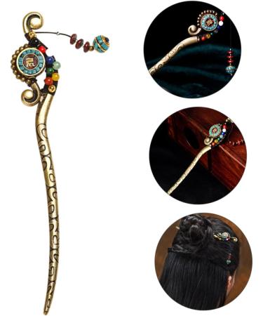 Mikinona Hairpin Tassel Hair Bun Hanfu Hair Accessories Hair Bun Stick Chinese Hair Accessories Traditional Classcical Metal Hair Barrettes Hair Bun Holder Issue Card Zinc Alloy Vintage - Buy Online on GoSupps.com