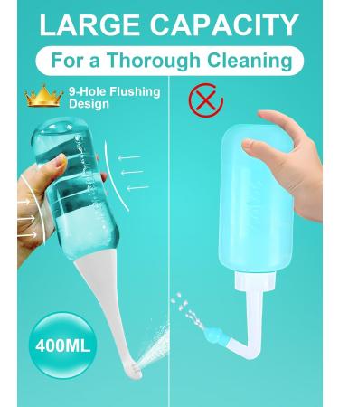 Peri Bottle for Personal Hygiene | 400ml Green - Ideal for Pregnancy Cleansing & Postpartum Care | Easy to Carry - Buy Online on GoSupps.com