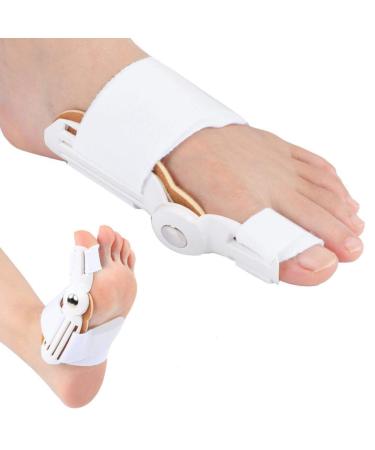 XinMyd Bunion Corrector 2st.BUNION CORRECTOR for adult orthopedic toe separator hallux valgus orthoses equipment for the day/night use of women (white)