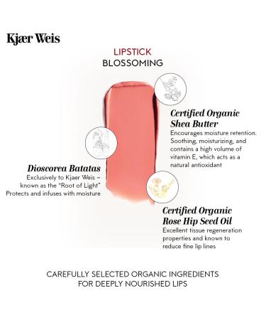 Kjaer Weis Lipstick - Hydrating Nude Color | Organic Long-Lasting Cruelty-Free Makeup - Buy Online on GoSupps.com