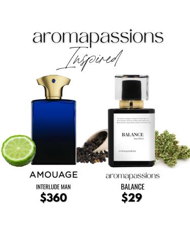 BALANCE | Inspired by Amouage INTERLUDE MAN | Pheromone Perfume for Men | Extrait De Parfum | Long Lasting Dupe Clone Essential Oils Fragrance | Perfume De Hombre | (30 ml / 1 Fl Oz) 1 Fl Oz (Pack of 1) - Buy Online on GoSupps.com