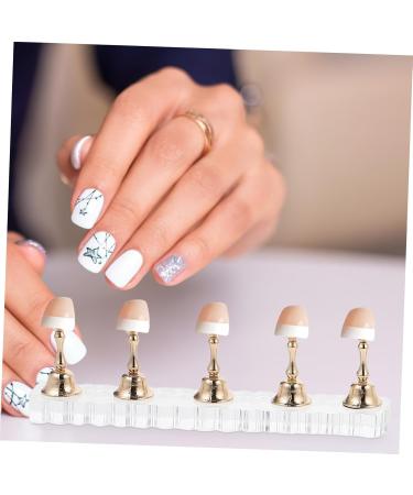 FRCOLOR Nail Accessories 2 Sets Show Rack Tools Nails Nail Painting Stand Press on Nail Holder Nail Practice Stand Nail Display Stand Magnetic Nail Holder Nail Supplies Stand Acrylic - Buy Online on GoSupps.com