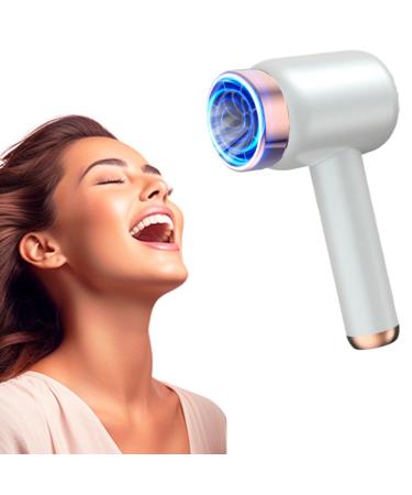 Handheld Cordless Hair Dryers Type-C USB Rechargeable Hair Dryer w/Hot and Cold Air Portable Travel Blow Dryer Gifts for Women Mom Girls Lover White