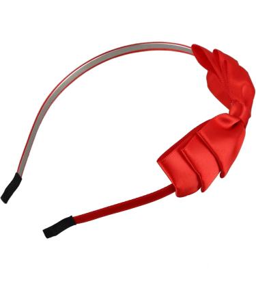 Bow Hairband Soft Elastic Bowknot Headband Hair Accessories For Children Adults Red - Buy Online on GoSupps.com