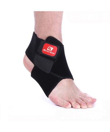 Ankle Brace for Running Basketball Heel Pain Relief Breathable Ankle Compression Sleeve Lace Up Adjustable Plantar Fasciitis Support for Women & Men (Color : Black Size : L) L Black