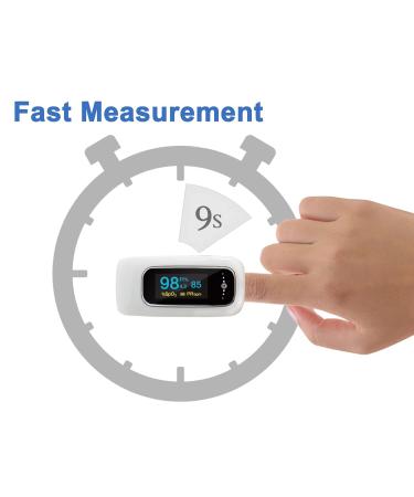 Rechargeable Oxygen Monitor Finger Adults Bluetooth Pulse Oximeter CE Approved with Heart Rate and Perfusion Index Free App iOS & Android and OLED Display - Buy Online on GoSupps.com