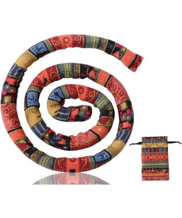 Spiral Lock Hair Tie Bendable Hair Bands Ethnic Style Hair Ropes Ties Horsetail Headband Colorful Dreadlocks Long Ponytail Holders Hair Accessories - Buy Online on GoSupps.com