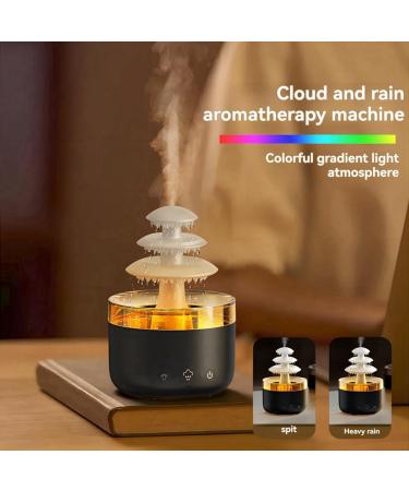 Cloud Rain Air Humidifier & Essential Oil Diffuser - USB Mute Mist Aromatherapy with 7 Color Lights - International Shipping Available - Buy Online on GoSupps.com