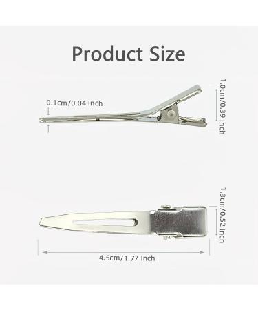 60 Pcs Metal Duck Billed Hair Clips for Women - Silver Hair Styling Sectioning Clips - Hairdressing Single Prong Curl Clips - Alligator Clips Hair Pins - Includes Storage Box - Ideal for Salon, Barber, DIY - Buy Online on GoSupps.com