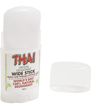 Thai Deodorant Wide Stick 70g - Natural Mineral Deodorant Stone | Deodorant Stones of America - Buy Online on GoSupps.com