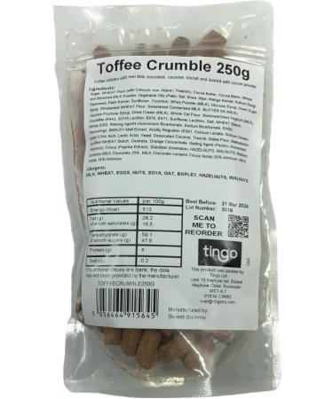 Toffee Crumble 250 gram bag (1/4 Kilo) - Buy Online on GoSupps.com