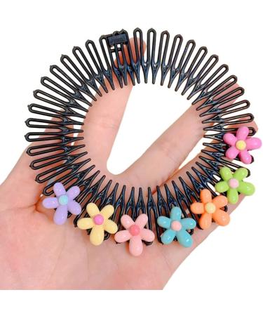 hgnxa Stretchy Full s Comb Plastic Circular Hair Comb Stretchy Headband Holder for Women Girls Comb Hair Clips Five pointed star - Buy Online on GoSupps.com