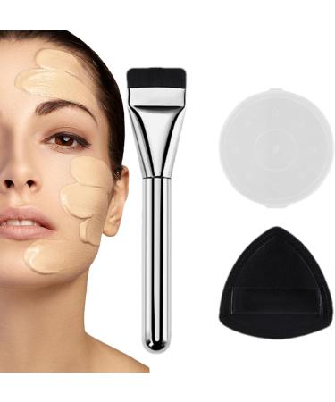 Twoily Beauty Brush For Liquid Foundation - Makeup Foundation Brush Set | Ultra Thin Flat Head Makeup Foundation Brush Set Cream Foundation Concealer Brush - Buy Online on GoSupps.com