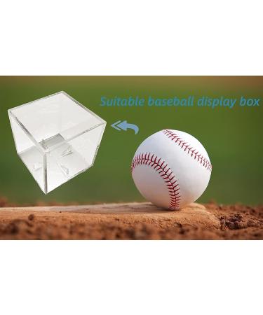 4 Pack Baseball Display Case - UV Protected Acrylic Boxes for Memorabilia Showcase and Autograph Ball Protector - Buy Online on GoSupps.com