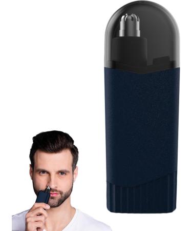 Rechargeable Waterproof Nose Hair Trimmer - Portable Multifunctional Ear & Nose Clippers - Cordless Precision Hair Remover in Navy Blue - Buy Online on GoSupps.com