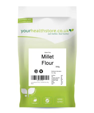 yourhealthstore Premium Gluten Free Millet Flour 500g 500 g (Pack of 1)