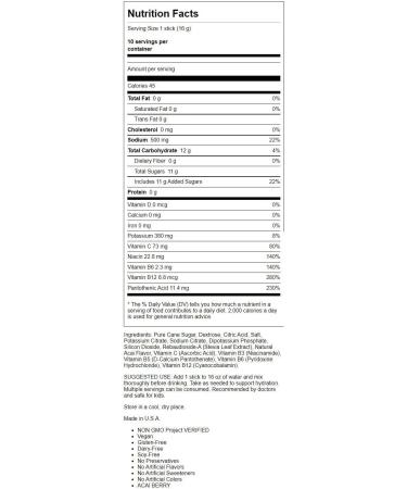 Liquid IV Acai Berry Hydration Multiplier Electrolyte Drink Mix 5.65 OZ - Buy Online on GoSupps.com