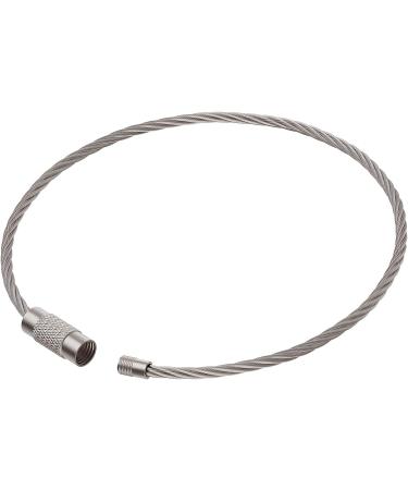 Pawfly 6 Inch Wire Keychain Cable - Heavy Duty Stainless Steel Key Ring Loop Holder - 10 Pack - Buy Online on GoSupps.com