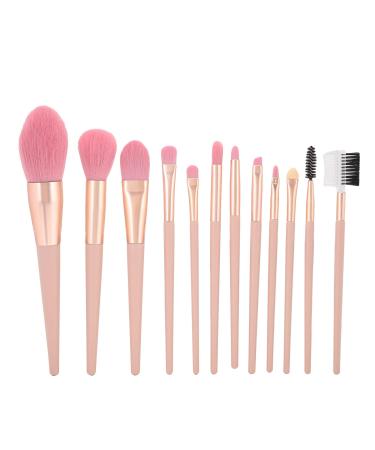 Makeup Brushes Blush Shadow Cosmetics Set Set of 12 Makeup Brushes Easy to Wash and Fade- with Aluminum Tube for a Charming Makeup