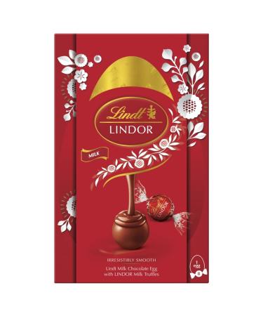 Lindt Lindor uf de P ques en chocolat au lait Grand format 260 g Contient des truffes au chocolat au lait avec un remplissage fondant lisse Cadeau de P ques