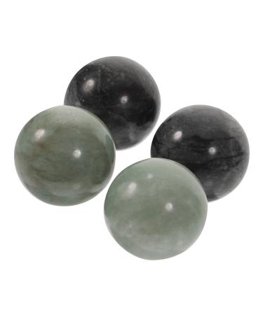 Doitool hand 2 set ball black marbles stress balls for adult massage devices for adult massage balls round ball brush health care balls massage balls balls balls handballs As shown