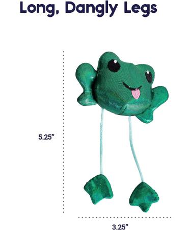 Petstages Toss N Dangle Frog - Interactive Cat Toy with Catnip | Fun Frog Design for Happy Cats - Shop Internationally! - Buy Online on GoSupps.com