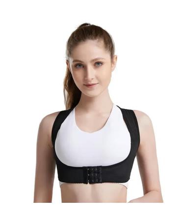 Adjustable Women Back Support Belt Orthotics Posture Correction Brace Rectify Posture Corset Shoulder Postures Black L