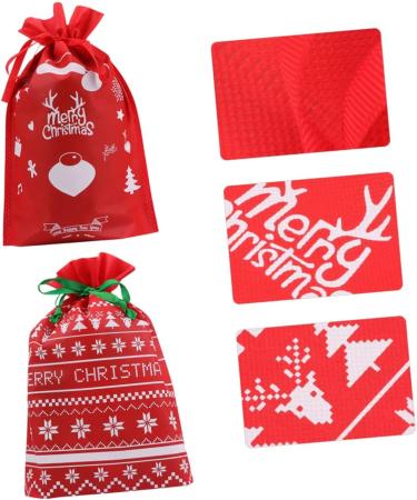 LALAFINA 10pcs Christmas Bouts Candy Bags Men for Christmas Drawstring Bag Christmas Bag Beam Port - Buy Online on GoSupps.com