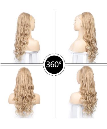 Pferdeschwanz Hair Clip Extension - Natural Blonde Afro Curly Ponytail for Braids 24/613 - 60.96 cm (1 Pack) - International Shipping Available - Buy Online on GoSupps.com