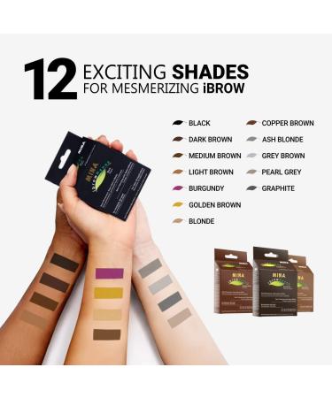 iBrow Hair Color Pearl Gray Kit with Stencil for Professional Spot Coloring - Water & Smudge Proof, No Ammonia or Lead, Vegan & Cruelty-Free - Lasts Up to 6 Weeks - Buy Online on GoSupps.com