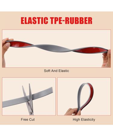 Flintronic 5m*12mm U-Shape Flexible Furniture Edge Banding - Self Adhesive TPE Wood Edging Tape for Baby Safety - Gray - Buy Online on GoSupps.com