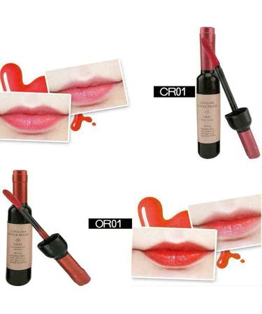 Wine Lipstick Matte Long Lasting Waterproof Lip Tint Set - 6 Colors | Lady's Wine Liquid Lip Gloss Stain Kit - Buy Online on GoSupps.com