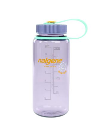 Nalgene Sustain Tritan BPA-Free Water Bottle Made with Material Derived From 50% Plastic Waste, 16 OZ, Wide Mouth Aubergine Sustain Water Bottle