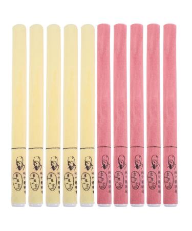 Frcolor 10st umbilical candle Moxa sticks for moxibusion Moxa-Sticks for the mild moxibusion Moxa bar for mild moxibusion health care conditioning spa paper wax