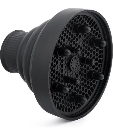 Universal Hair Dryer Diffuser Collapsible Hair Dryer Diffuser Attachment for Curly and Natural Wavy Hair Hair Profession Blow Dryer Diffuser for Most Hair Dryer(COLOUR:black) - Buy Online on GoSupps.com